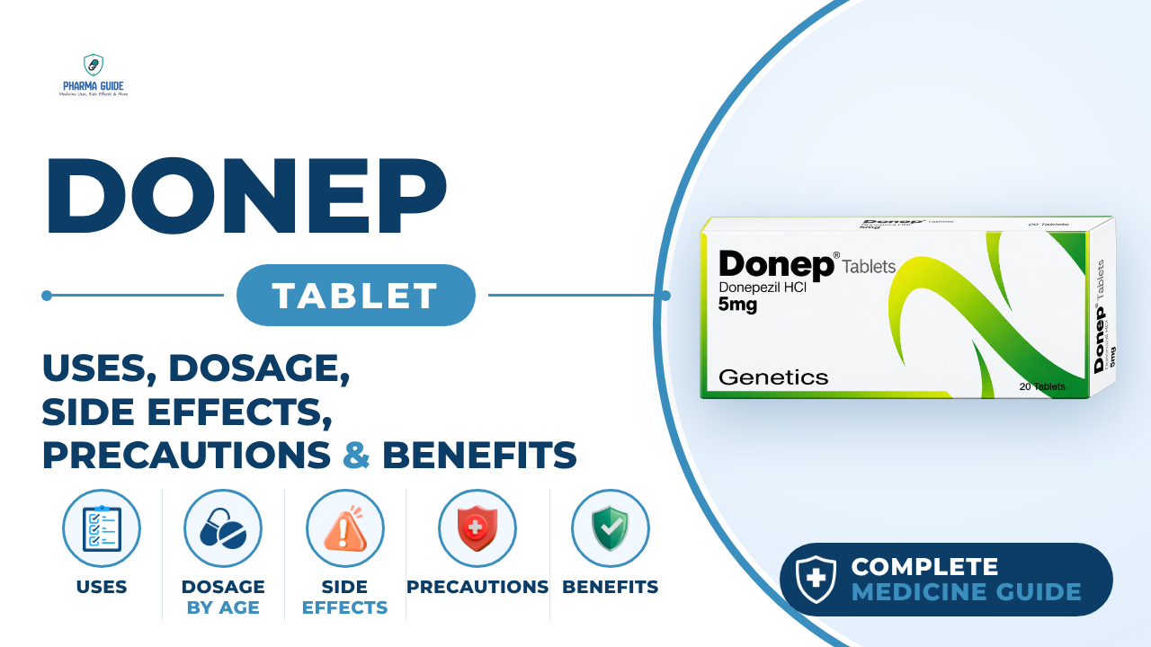 Donep Tablet: Uses, Dosage, Side Effects, Precautions and Alternates