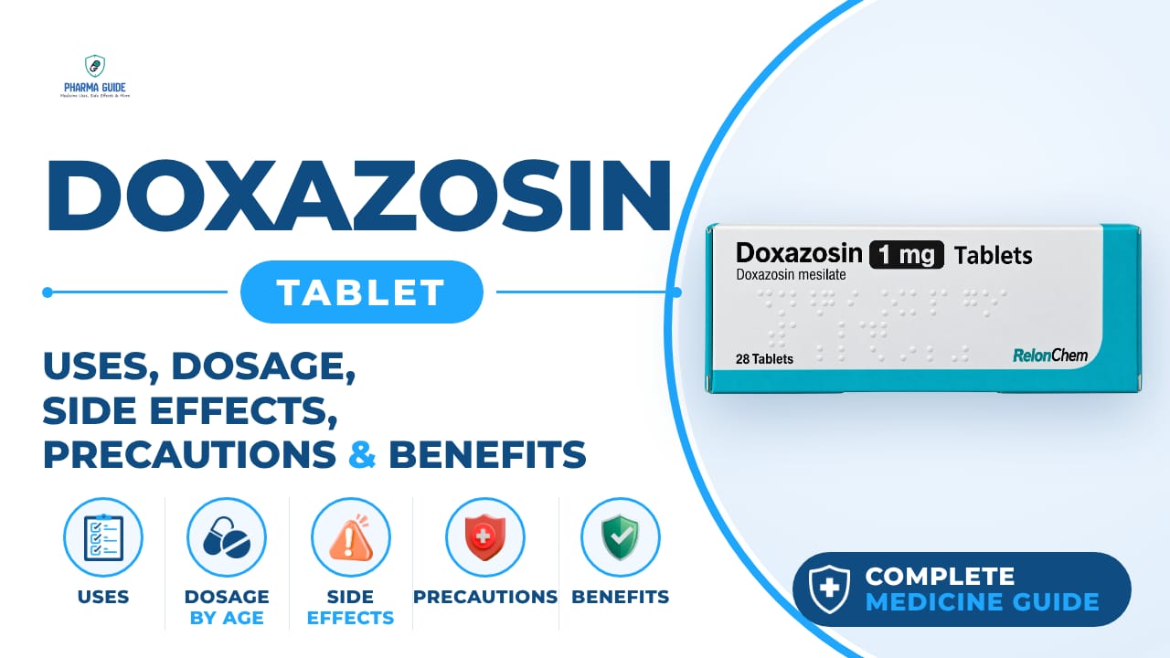 Doxazosin Tablet: Uses, Dosage, Side Effects, Precautions and Alternates