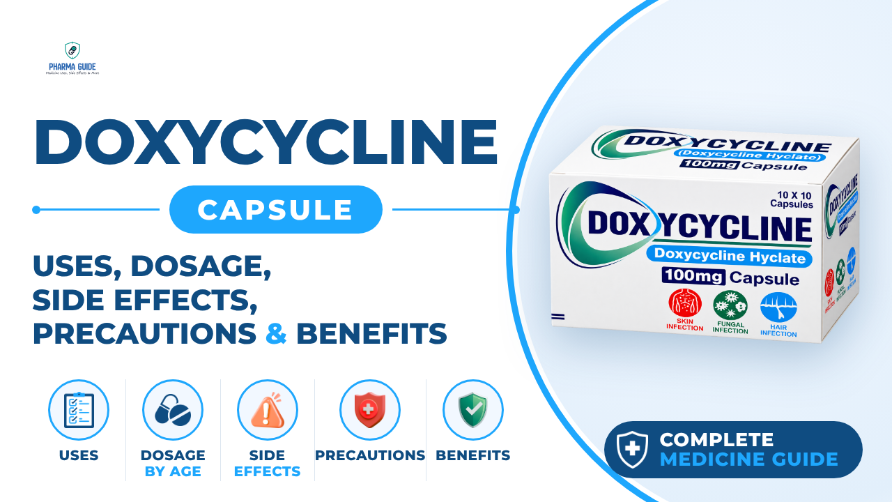 Doxycycline Capsule: Uses, Dosage, Side Effects, Precautions and Alternates