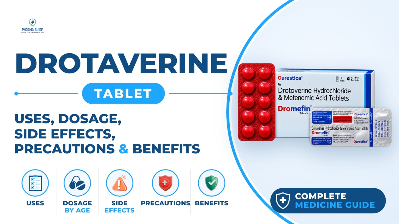 Drotaverine Tablet: Uses, Dosage, Side Effects, Precautions and Alternates