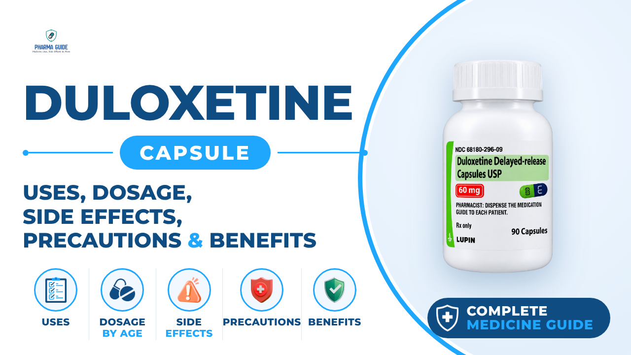 Duloxetine Capsule: Uses, Dosage, Side Effects, Precautions and Alternates