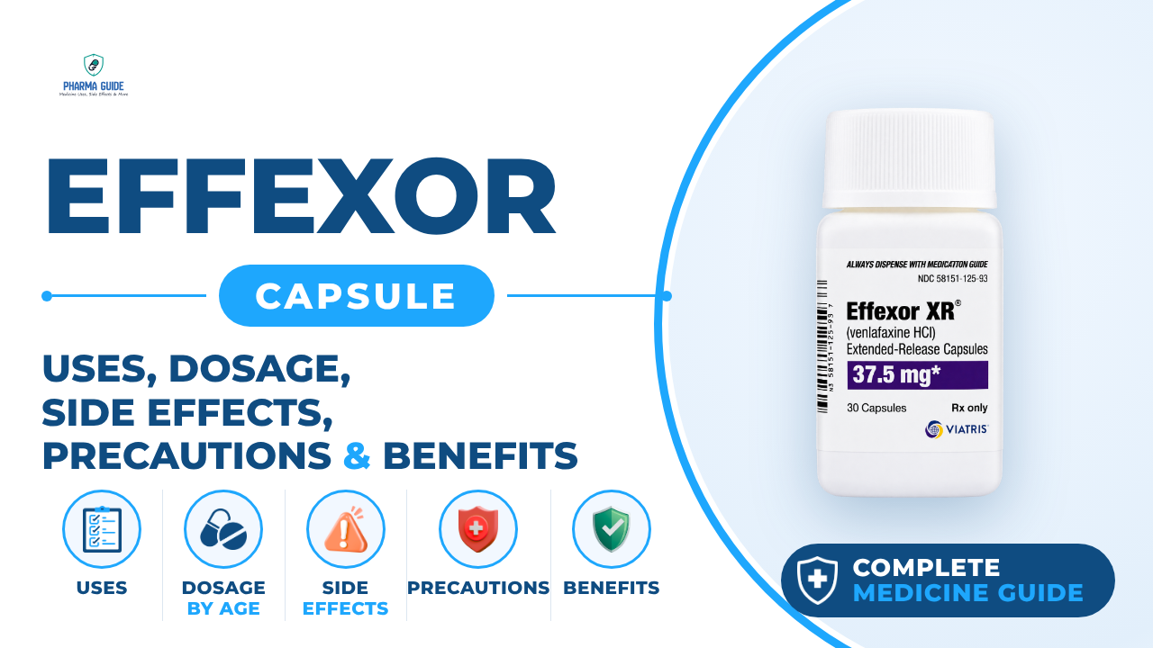 Effexor Capsule: Uses, Dosage, Side Effects, Precautions and Alternates
