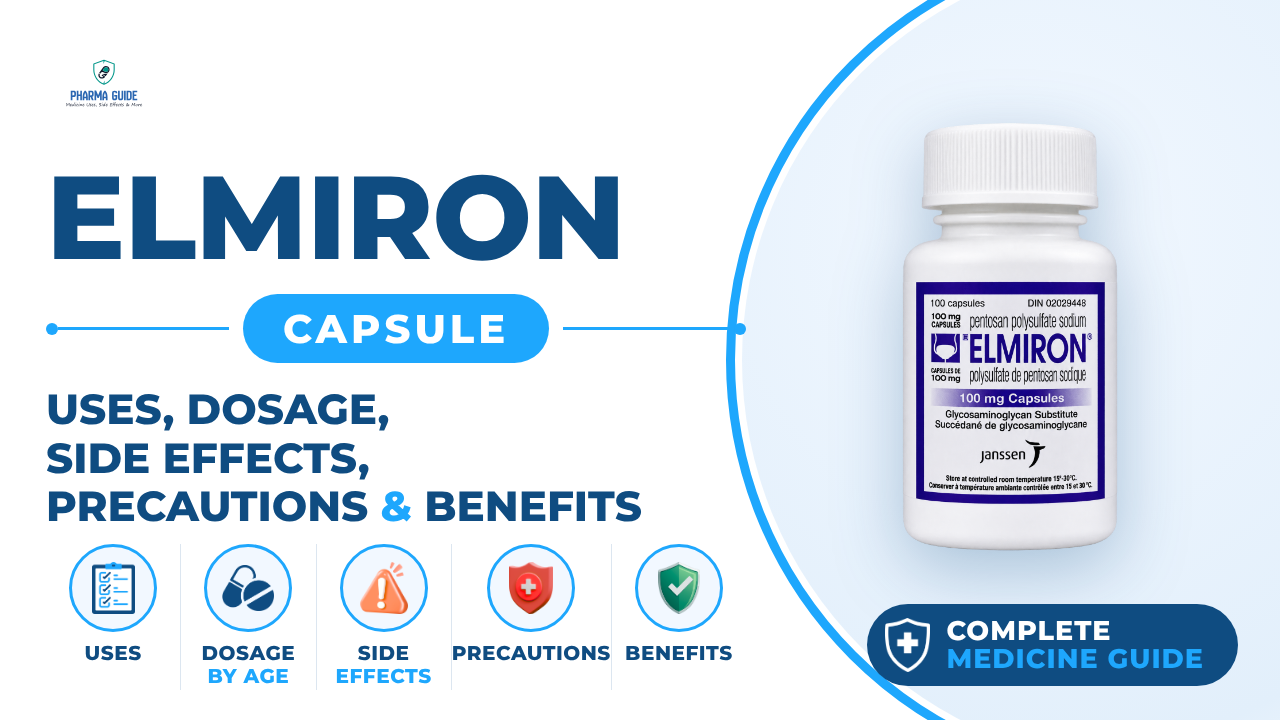 Elmiron Capsule: Uses, Dosage, Side Effects, Precautions and Alternates