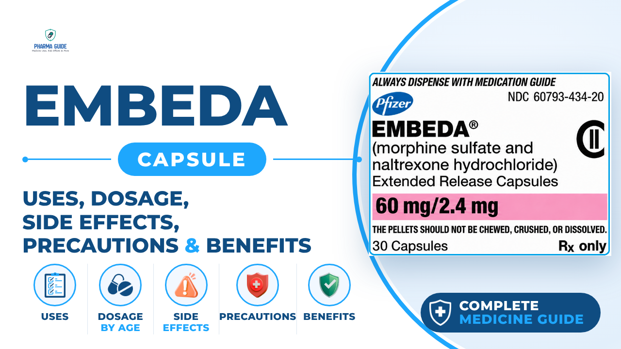 Embeda Capsule: Uses, Dosage, Side Effects, Precautions and Alternates