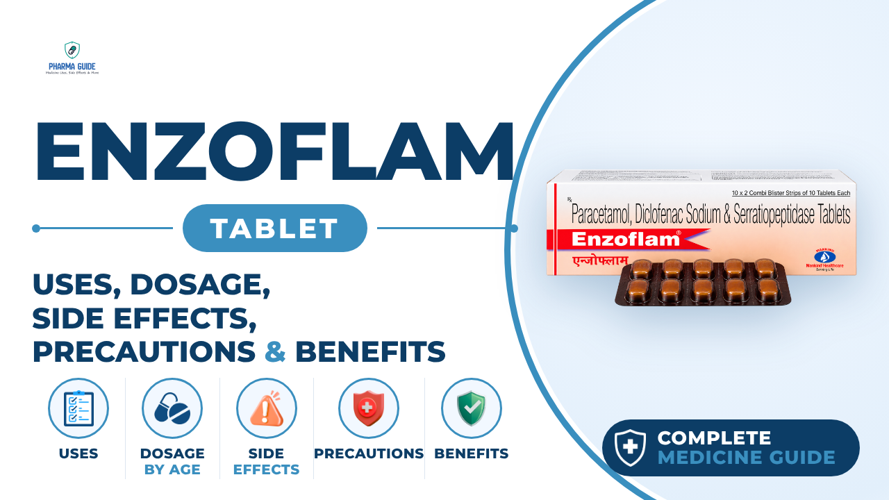 Enzoflam Tablet: Uses, Dosage, Side Effects, Precautions and Alternates