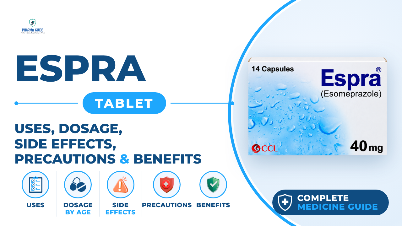Espra Tablet: Uses, Dosage, Side Effects, Precautions and Alternates