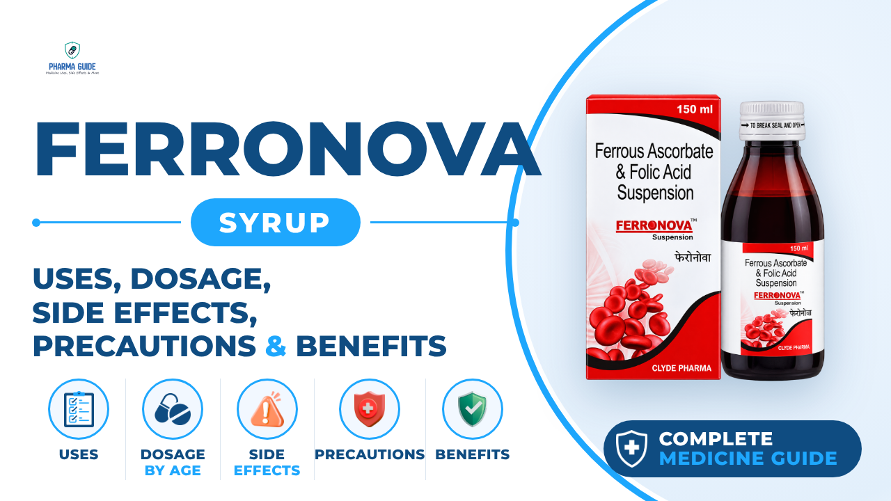 Ferronova Syrup: Uses, Dosage, Side Effects, Precautions and Alternates