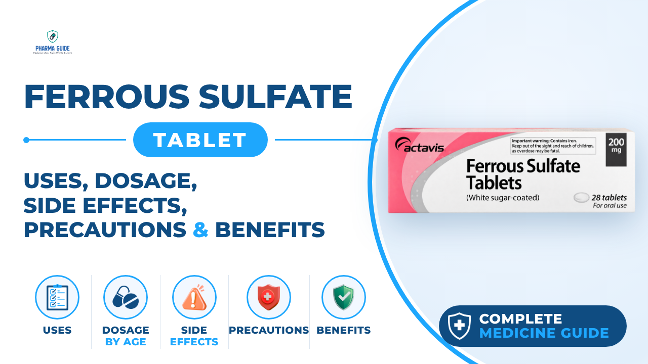 Ferrous Sulfate Tablet: Uses, Dosage, Side Effects, Precautions and Alternates