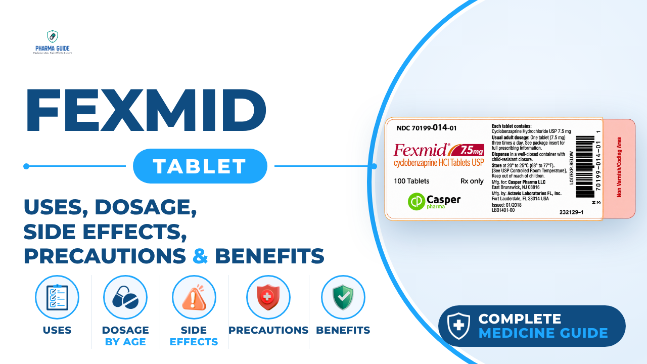 Fexmid Tablet: Uses, Dosage, Side Effects, Precautions and Alternates