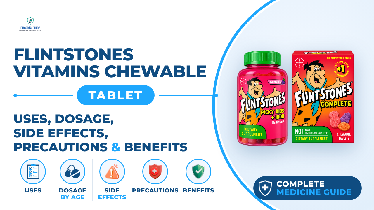 Flintstones Vitamins Chewable Tablet: Uses, Dosage, Side Effects, Precautions and Alternates
