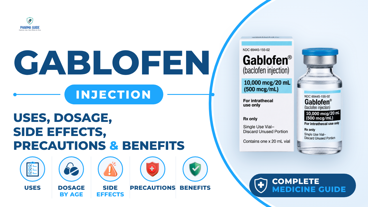 Gablofen Injection: Uses, Dosage, Side Effects, Precautions and Alternates