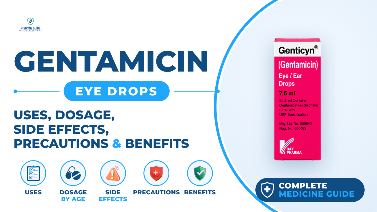 Gentamicin Eye Drops: Uses, Dosage, Side Effects, Precautions and Alternates