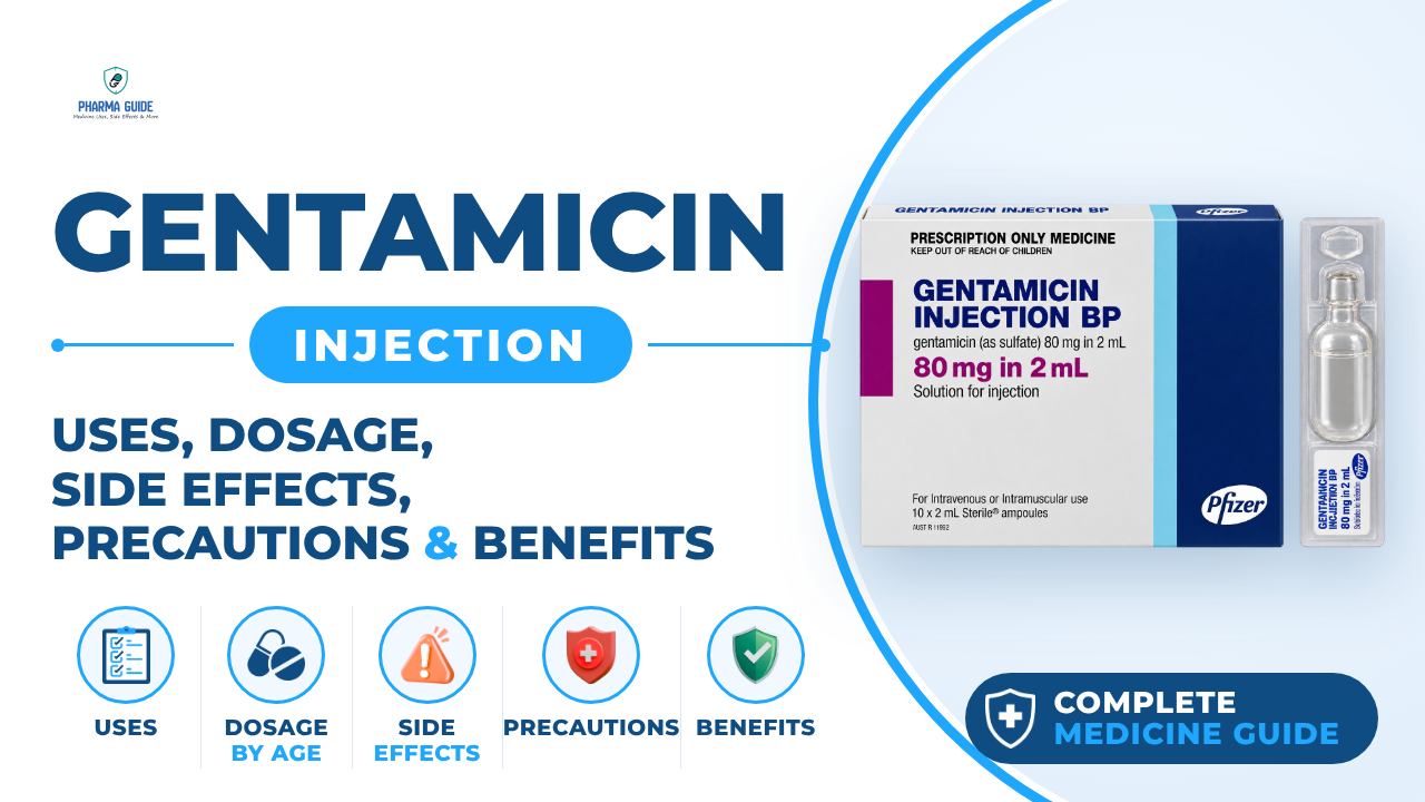 Gentamicin Injection: Uses, Dosage, Side Effects, Precautions and Alternates