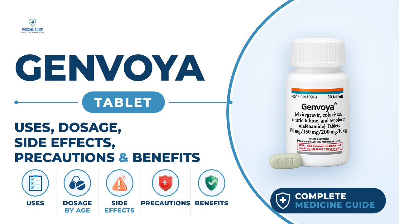 Genvoya Tablet: Uses, Dosage, Side Effects, Precautions and Alternates