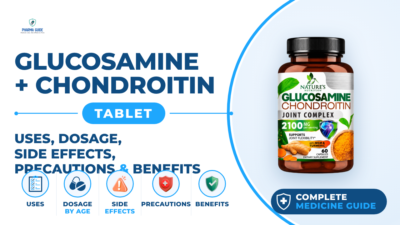 Glucosamine + Chondroitin Tablet: Uses, Dosage, Side Effects, Precautions and Alternates
