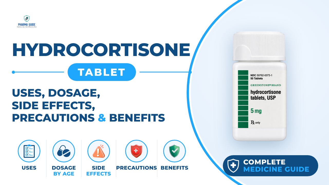 Hydrocortisone Tablet: Uses, Dosage, Side Effects, Precautions and Alternates