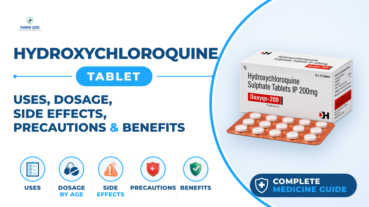 Hydroxychloroquine Tablet: Uses, Dosage, Side Effects, Precautions and Alternates