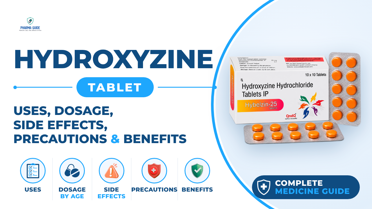 Hydroxyzine Tablet: Uses, Dosage, Side Effects, Precautions and Alternates