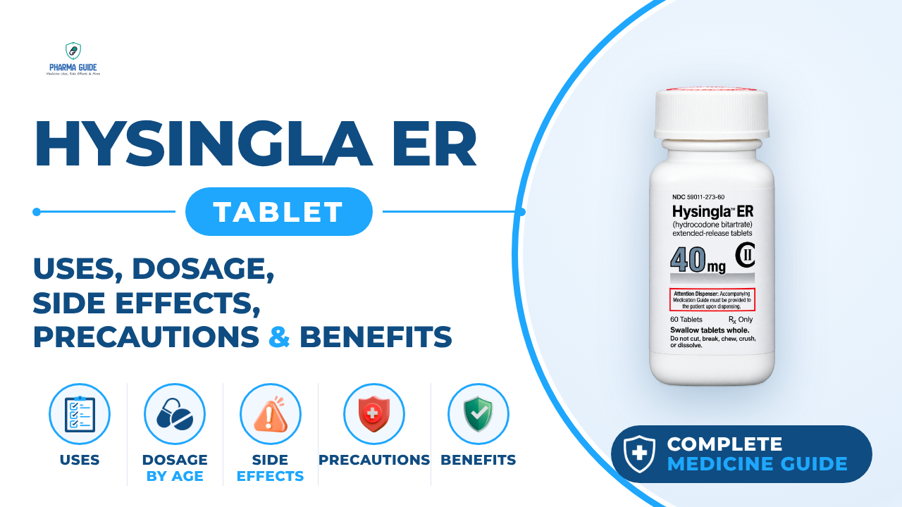 Hysingla ER Tablet: Uses, Dosage, Side Effects, Precautions and Alternates