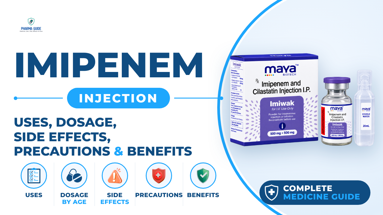 Imipenem Injection: Uses, Dosage, Side Effects, Precautions and Alternates