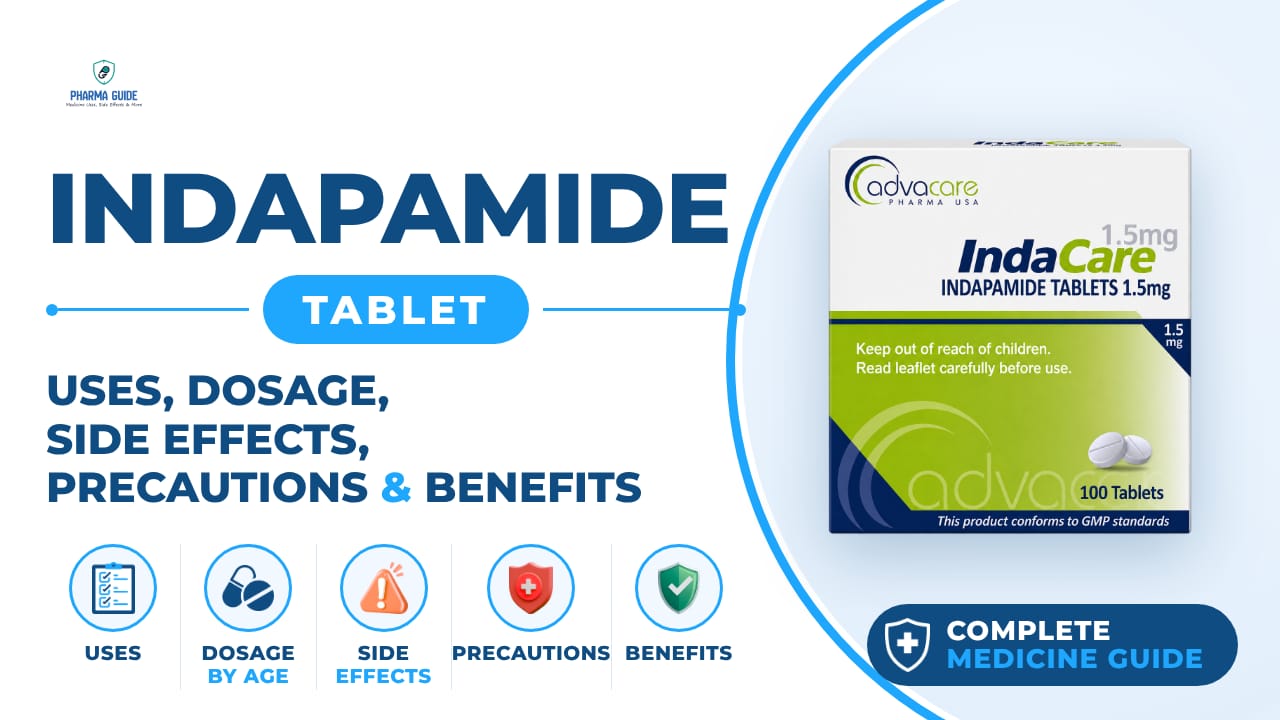 Indapamide Tablet: Uses, Dosage, Side Effects, Precautions and Alternates