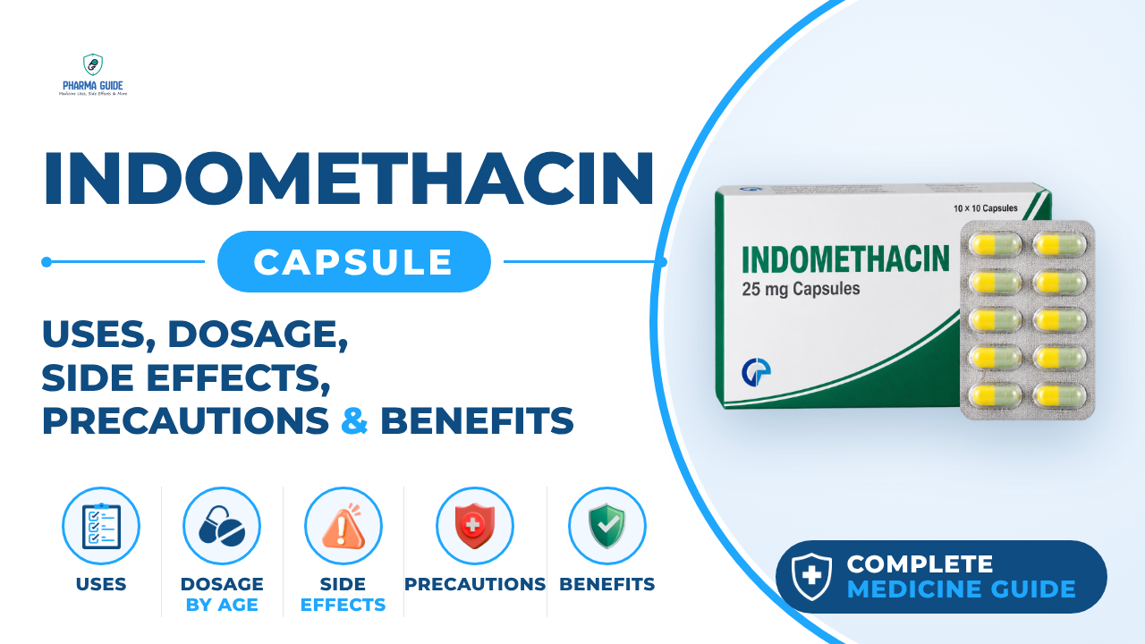 Indomethacin Capsule: Uses, Dosage, Side Effects, Precautions and Alternates