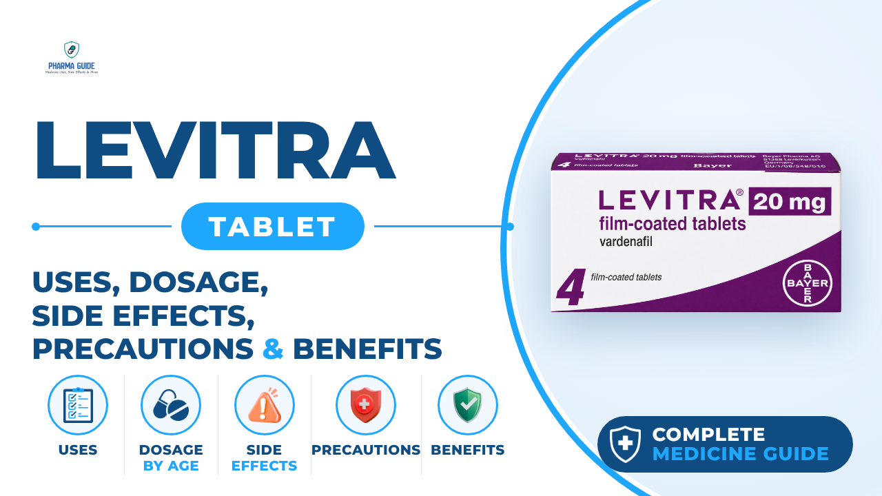 Levitra Tablet: Uses, Dosage, Side Effects, Precautions and Alternates