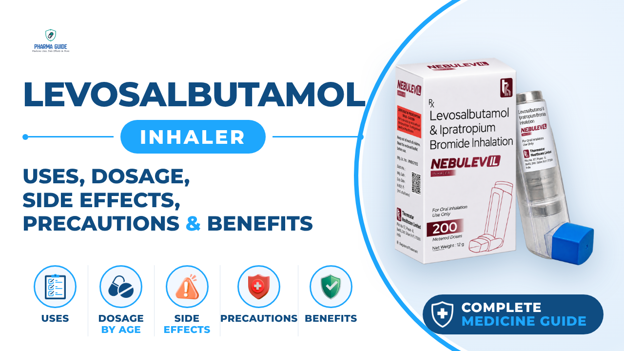 Levosalbutamol Inhaler: Uses, Dosage, Side Effects, Precautions and Alternates