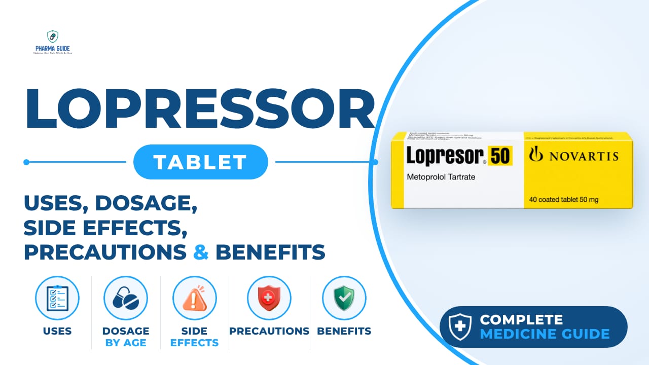 Lopressor Tablet: Uses, Dosage, Side Effects, Precautions and Alternates