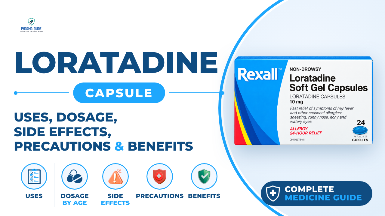 Loratadine Capsule: Uses, Dosage, Side Effects, Precautions and Alternates