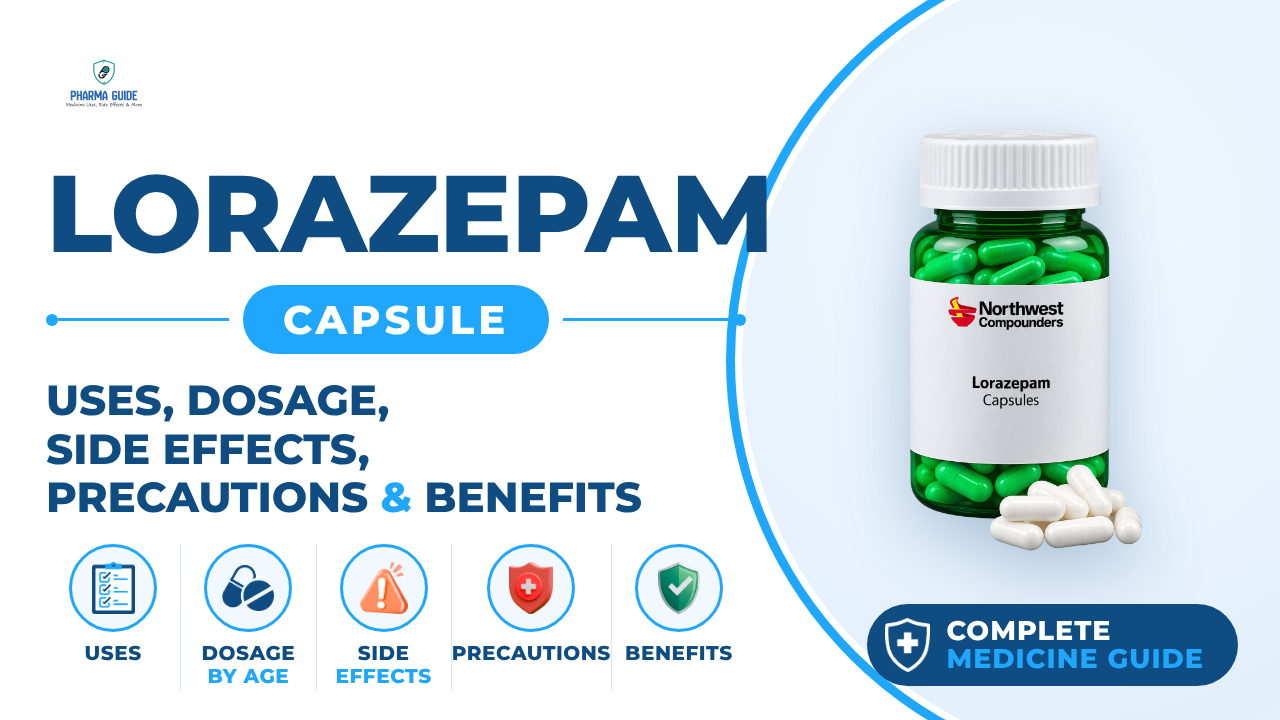 Lorazepam Capsule: Uses, Dosage, Side Effects, Precautions and Alternates