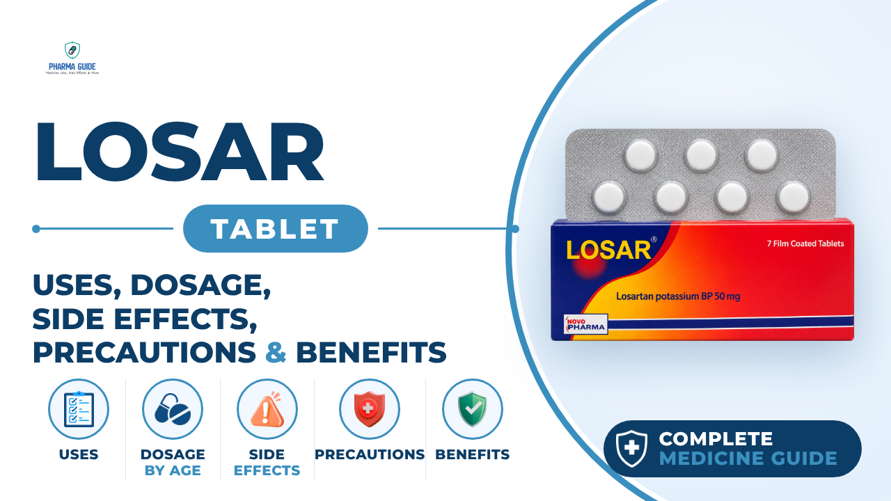 Losar Tablet: Uses, Dosage, Side Effects, Precautions and Alternates