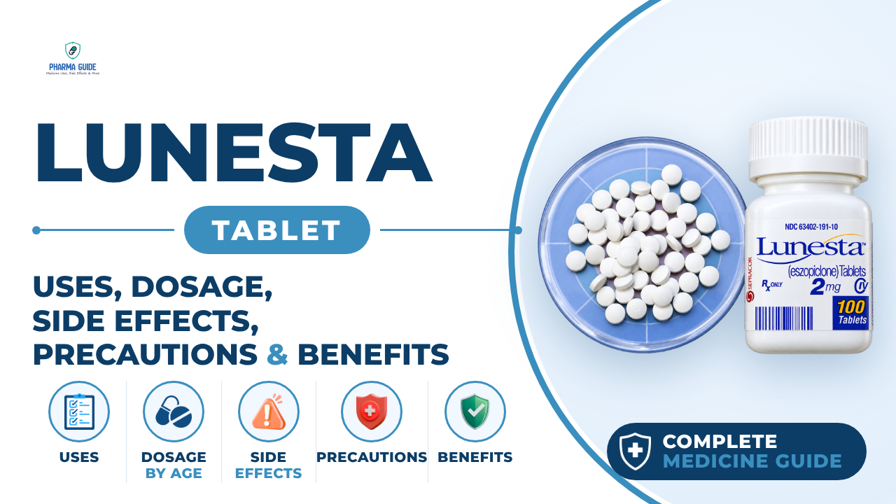 Lunesta Tablet: Uses, Dosage, Side Effects, Precautions and Alternates