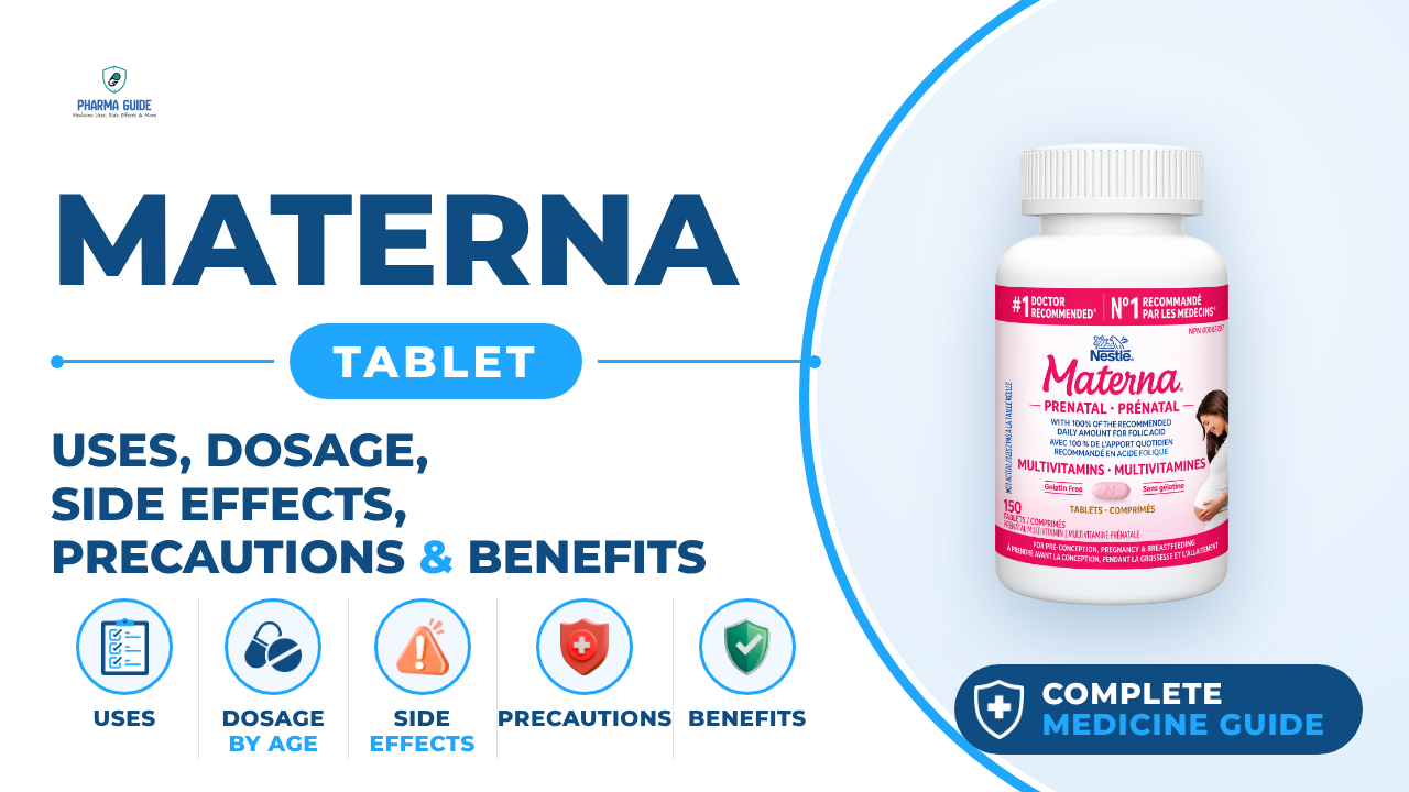 Materna Tablet: Uses, Dosage, Side Effects, Precautions and Alternates