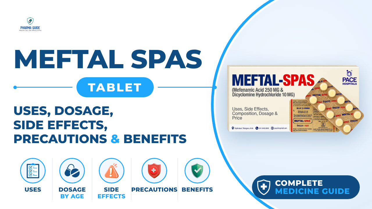Meftal Spas Tablet: Uses, Dosage, Side Effects, Precautions and Alternates