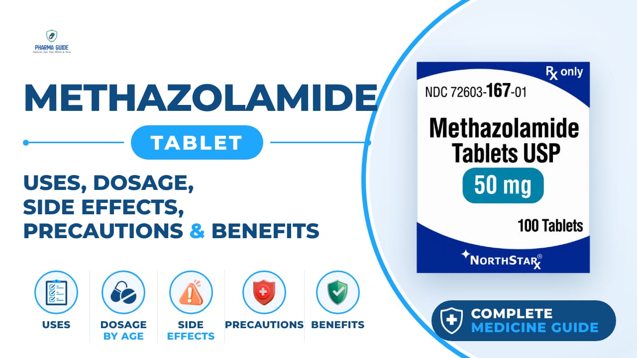 Methazolamide Tablet: Uses, Dosage, Side Effects, Precautions and Alternates