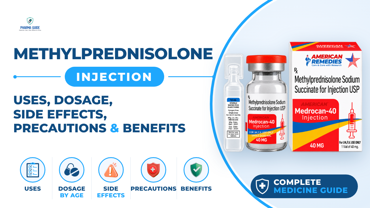 Methylprednisolone Injection: Uses, Dosage, Side Effects, Precautions and Alternates
