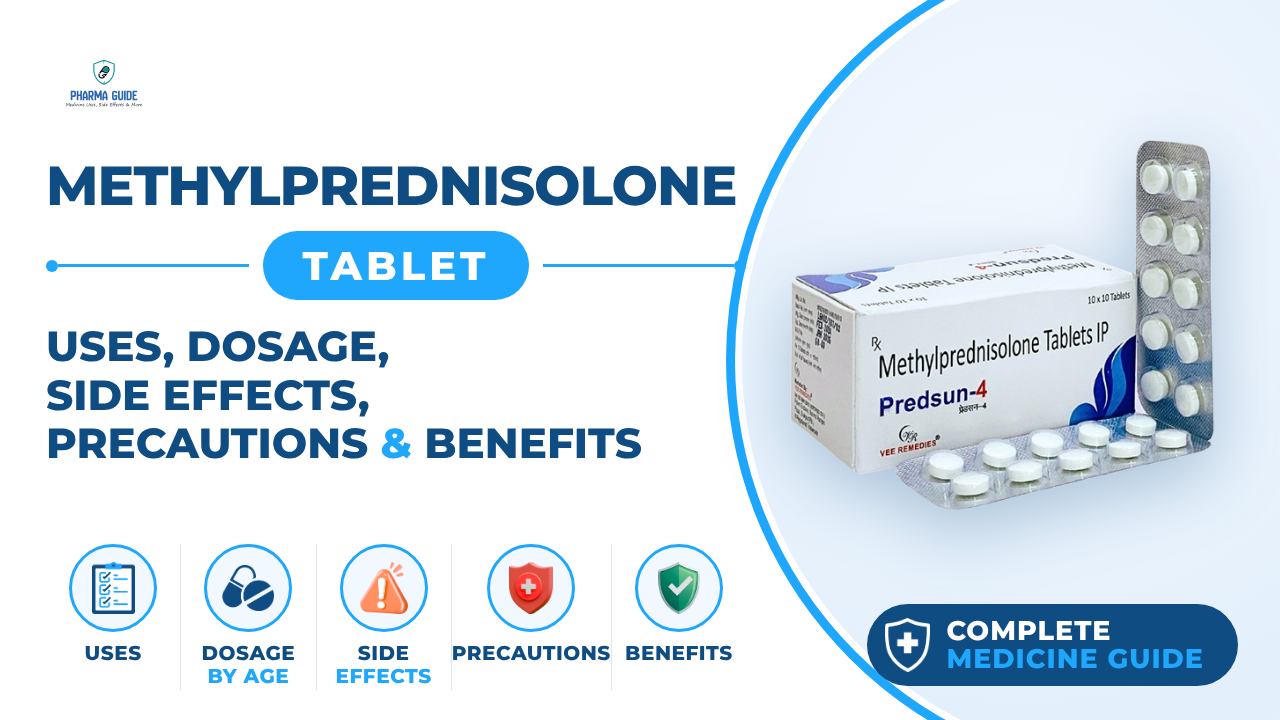 Methylprednisolone Tablet: Uses, Dosage, Side Effects, Precautions and Alternates