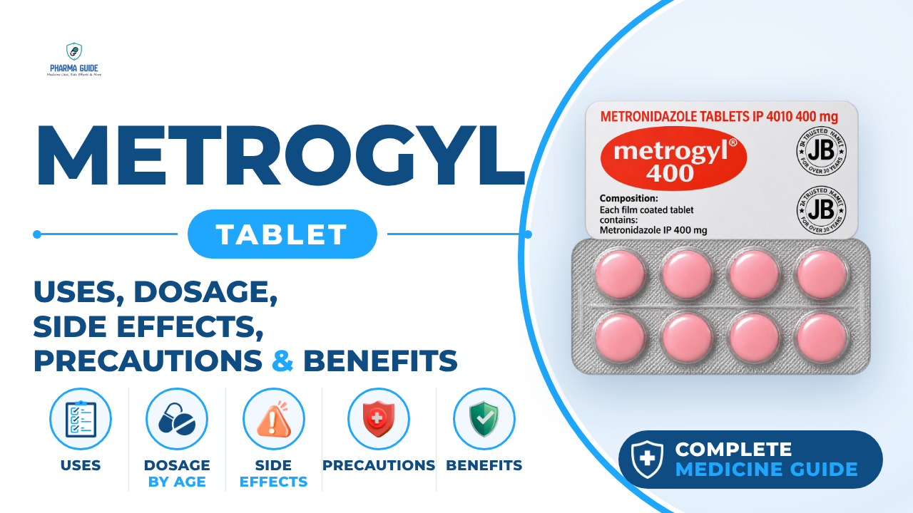Metrogyl Tablet: Uses, Dosage, Side Effects, Precautions and Alternates