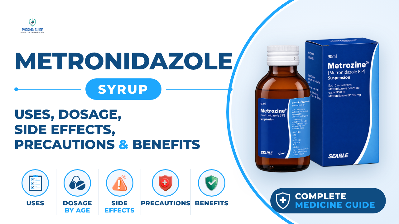 Metronidazole Syrup: Uses, Dosage, Side Effects, Precautions and Alternates