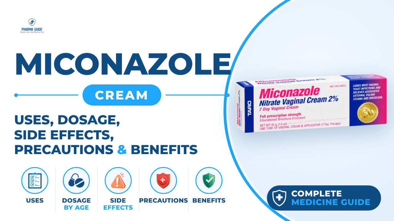 Miconazole Cream: Uses, Dosage, Side Effects, Precautions and Alternates