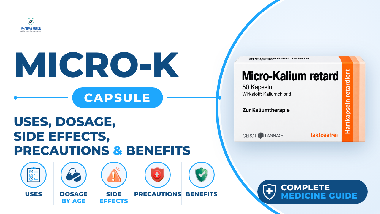 Micro-K Capsule: Uses, Dosage, Side Effects, Precautions and Alternates