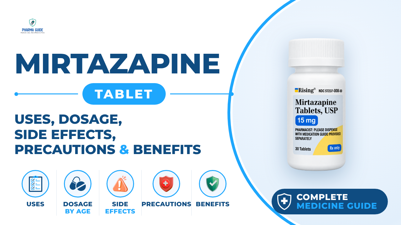 Mirtazapine Tablet: Uses, Dosage, Side Effects, Precautions and Alternates