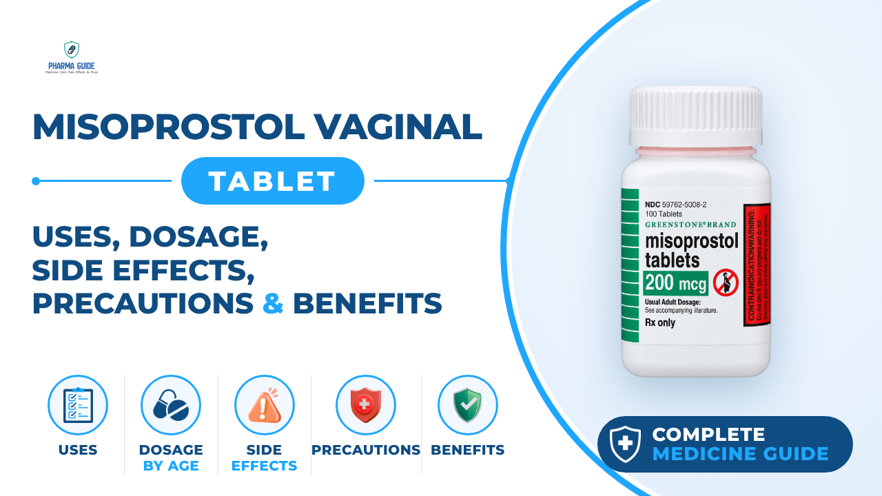 Misoprostol Vaginal Tablet: Uses, Dosage, Side Effects, Precautions and Alternates