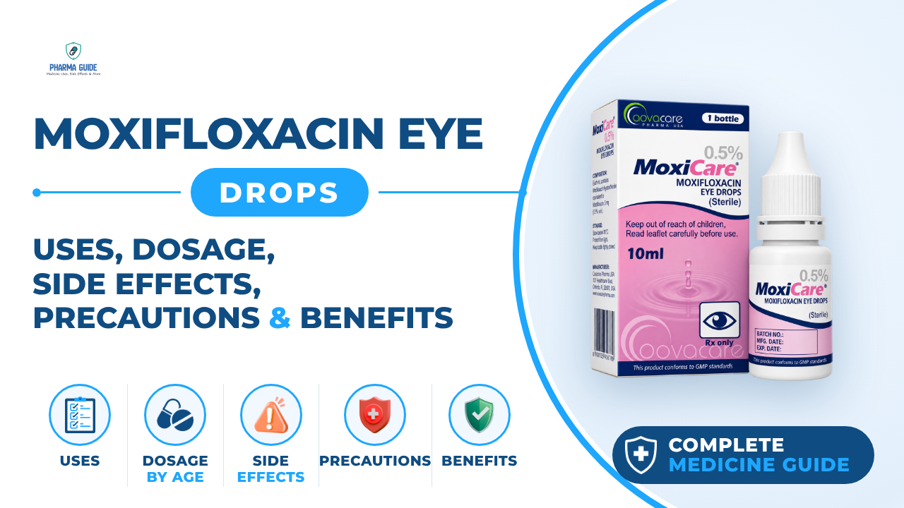Moxifloxacin Eye Drops: Uses, Dosage, Side Effects, Precautions and Alternates