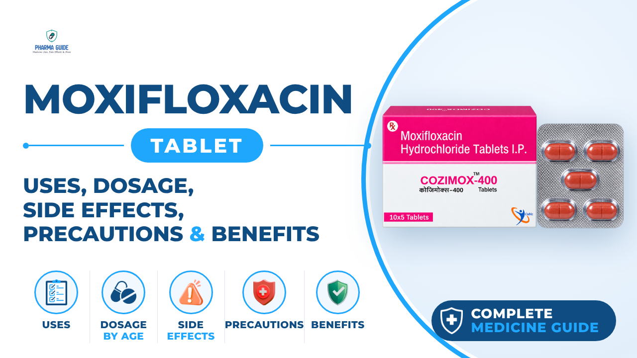 Moxifloxacin Tablet: Uses, Dosage, Side Effects, Precautions and Alternates