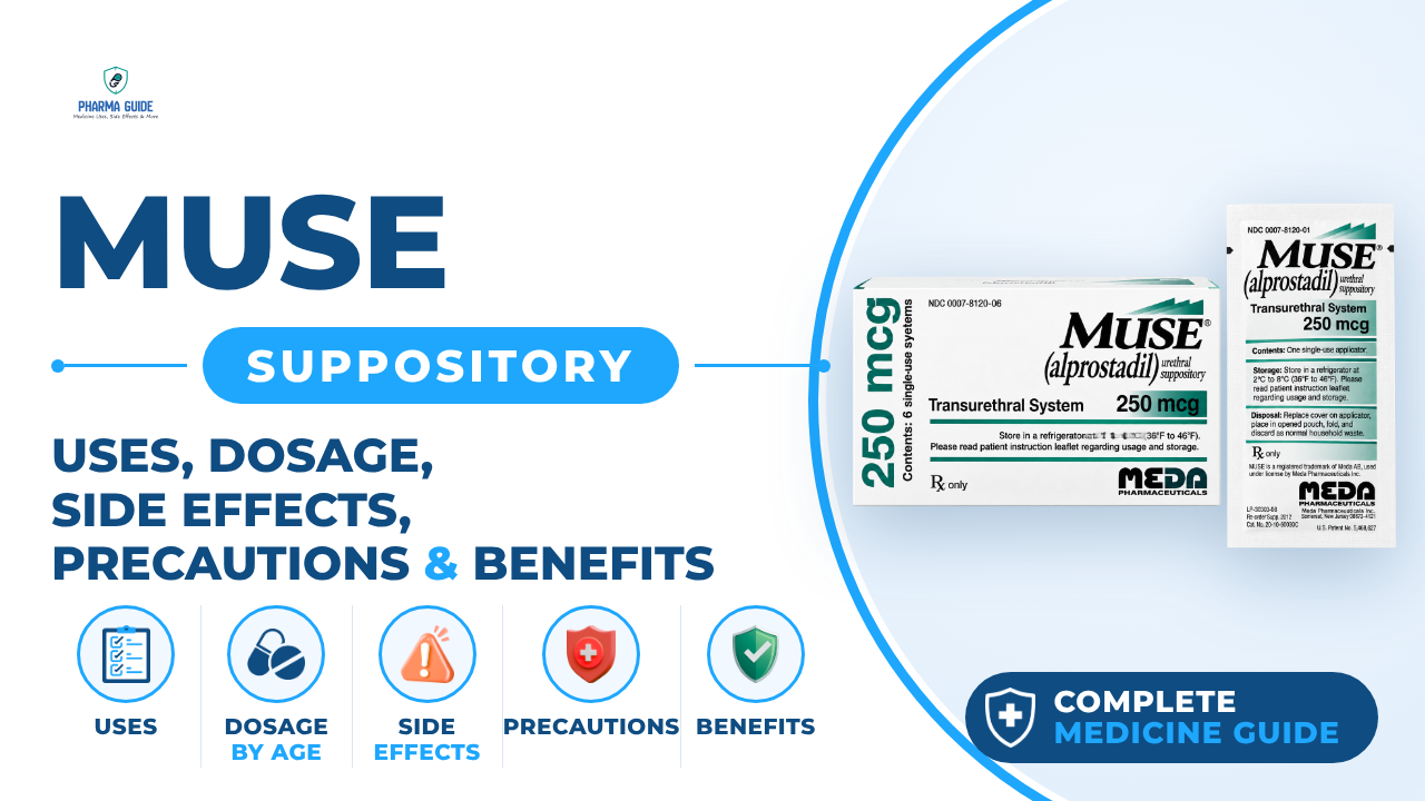 Muse Suppository: Uses, Dosage, Side Effects, Precautions and Alternates