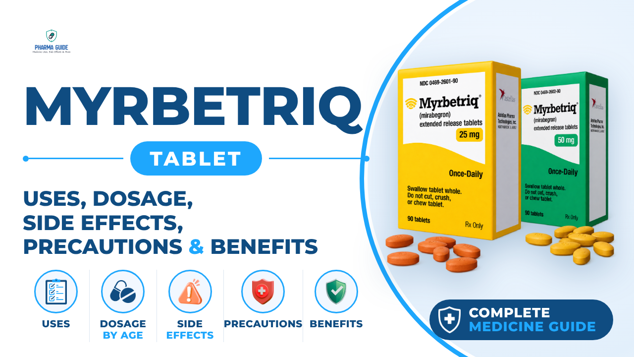 Myrbetriq Tablet: Uses, Dosage, Side Effects, Precautions and Alternates