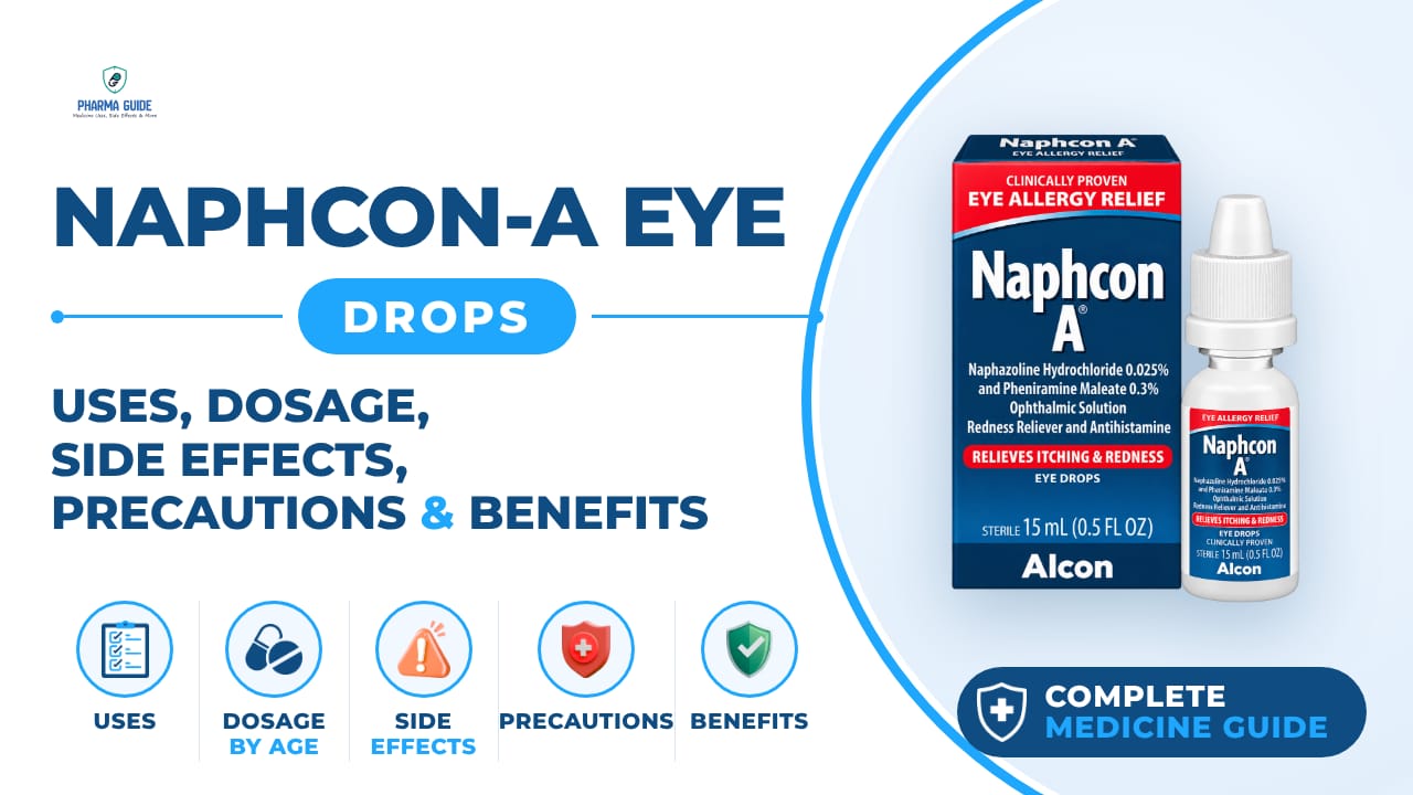 Naphcon-A Eye Drops: Uses, Dosage, Side Effects, Precautions and Alternates