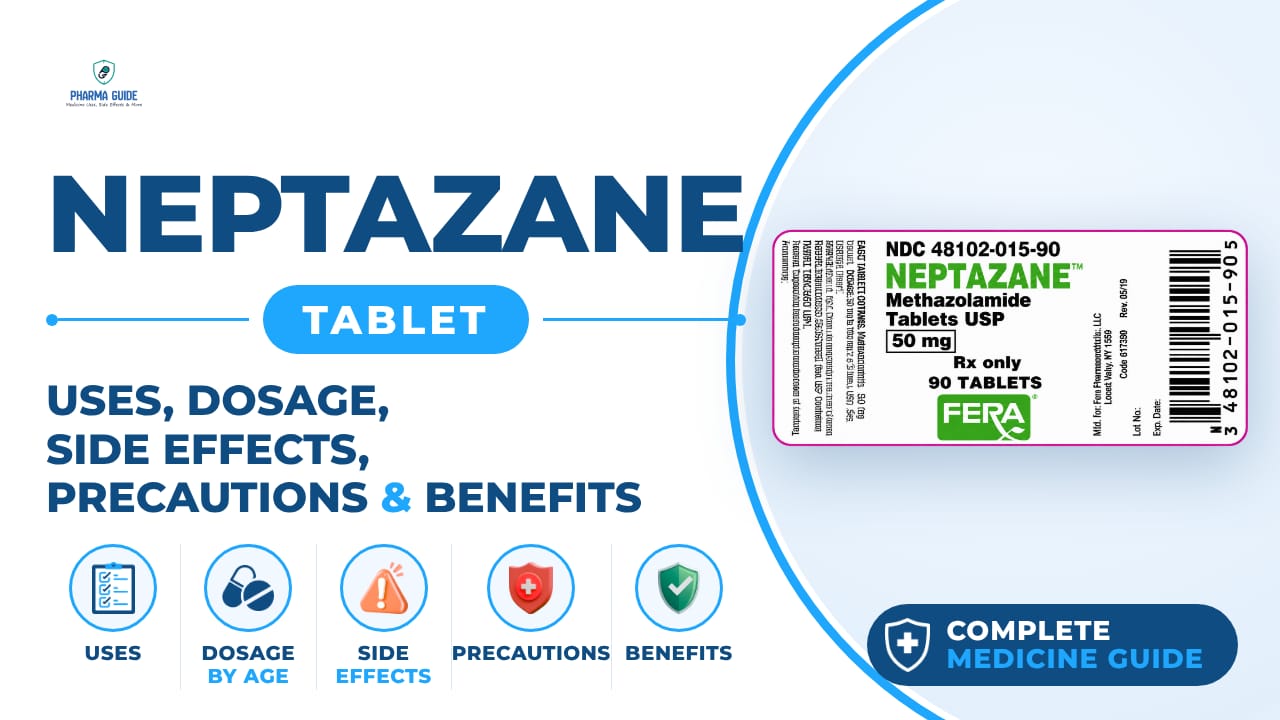 Neptazane Tablet: Uses, Dosage, Side Effects, Precautions and Alternates